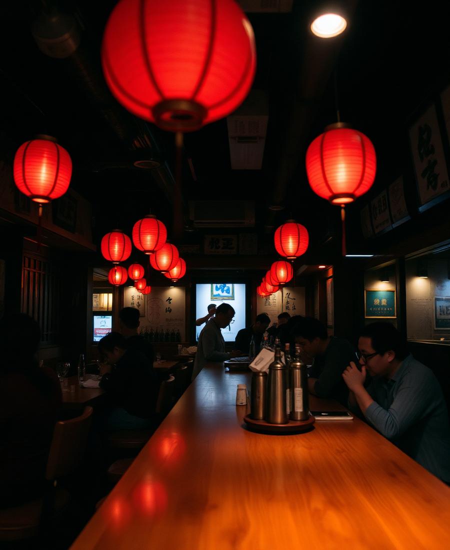 Moody izakaya interior